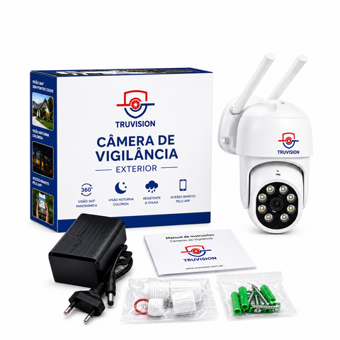Câmera de Vigilância à prova de Chuva WI-FI (ICSEE)