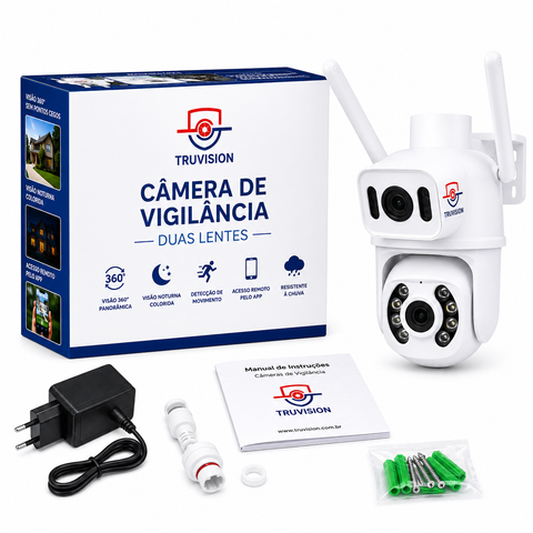 Câmera Vigilância Duas Lentes (ICSEE)