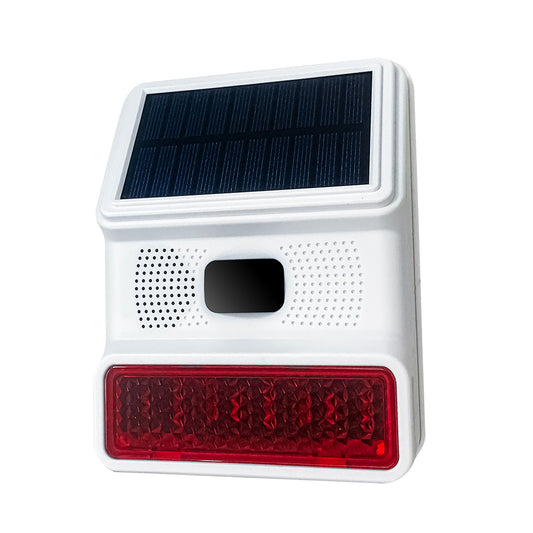 Sirene de Exterior com Painel Solar (para alarme TUYA)