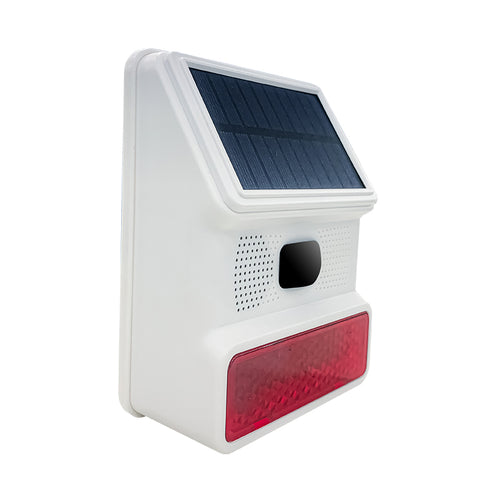 Sirene de Exterior com Painel Solar (para alarme TUYA)